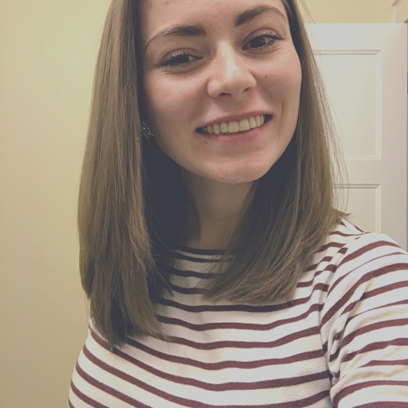 White and Rust Striped Tee by Ann Taylor - Picture 2 of 2